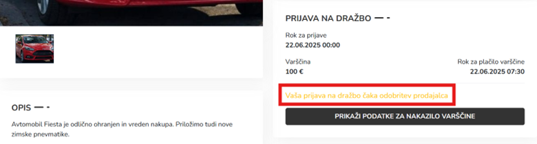 Čakanje na odobritev